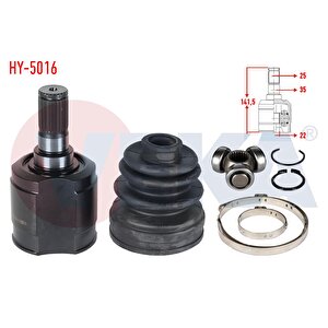 Aks Kafasi Sol-sag On Ic Hyundai Accent I  (x-3) 1.3i 25x22x35 Uzunluk 141.2mm 1994-2000