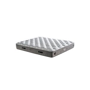 Line Visco Yatak 140x190 Cm Çift Kişilik 28 Cm Visco Süngerli Yaylı Lüks Yatak Orta Sert Koyu Gri 140x190 cm