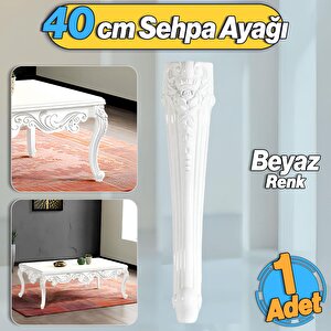 Nehir Plastik Sehpa Ayağı 40 Cm Beyaz Orta Ayak Zigon Sehpa Mobilya Masa Ayakları Beyaz 1 Adet
