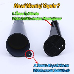 Açılı Konik 12 Cm Antrasit Ayak Mobilya Yükseltici Baza Ayağı Koltuk Kanepe Altı Puf Ayakları