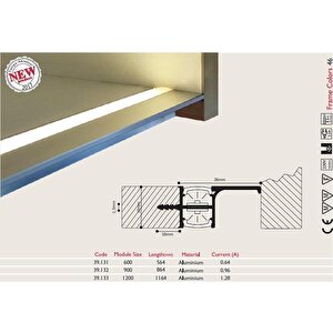 Aydınlatmalı Mutfak Modül Taban Çıtası 90cm
