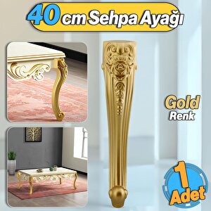 Nehir Plastik Sehpa Ayağı 40 Cm Gold Renk Orta Ayak Zigon Sehpa Mobilya Masa Ayakları Altın 1 Adet