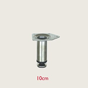 Paslanmaz Metal Mobilya Ayağı 10 Cm