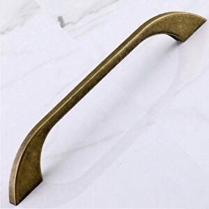 Meriç 160 Mm - 16 Cm Eskitme Antik Sarı Metal Mobilya Mutfak Dolabı Dolap Kulpu Kulbu Kulpları