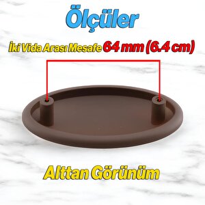 Damla 10 Adet Kulp 64 Mm 6.4 Cm Kahverengi Çekmece Mutfak Mobilya Dolabı Dolap Kulpu Kulbu Kulpları