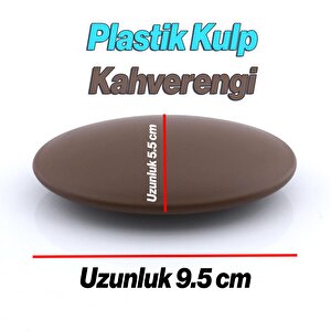 Damla 10 Adet Kulp 64 Mm 6.4 Cm Kahverengi Çekmece Mutfak Mobilya Dolabı Dolap Kulpu Kulbu Kulpları