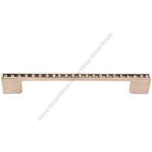 Gürcay Sıralı Taşlı Lama Kulp 96mm İnoks (2 Adet)