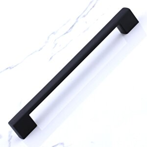 Gölcük 192 Mm (sert Plasti̇k) Kulp Siyah Mobilya Çekmece Mutfak Dolap Dolabı Kulpu Kulbu Kulpları