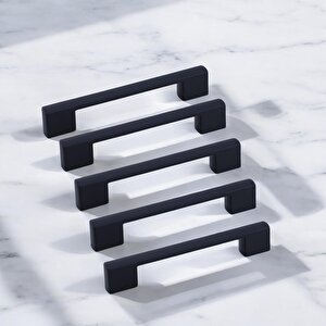 Gölcük 128 Mm (sert Plasti̇k) 5 Adet Siyah Mobilya Çekmece Mutfak Dolap Dolabı Kulpu Kulbu Kulpları