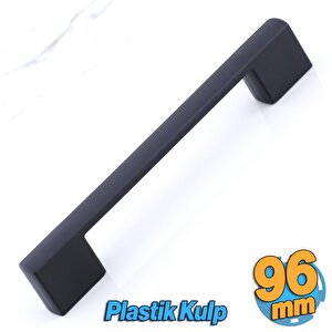 Gölcük 96 Mm (sert Plasti̇k) Kulp Siyah Mobilya Çekmece Mutfak Dolap Dolabı Kulpu Kulbu Kulpları