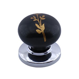 15 Adet Asya Kulp Siyah Polimer Düğme Kulp Krom Tabla Mobilya Mutfak Dolabı Çekmece Kulbu Kulpları