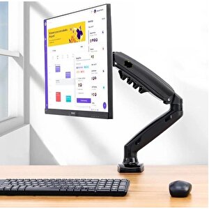 17'' Inç  Lcd Led Monitör Masa Üstü  Full Hareketli Askı Aparatı