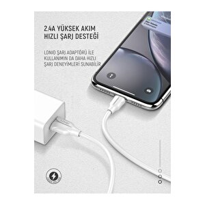 Şarj Ve Veri Aktarım Hızlı Şarj Kablosu 2 Metre Ls362 Lightning