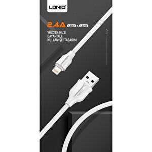 Şarj Ve Veri Aktarım Hızlı Şarj Kablosu 2 Metre Ls362 Lightning
