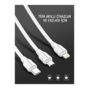 Şarj Ve Veri Aktarım Hızlı Şarj Kablosu 2 Metre Ls362 Lightning