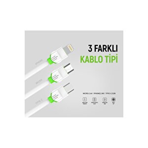 Şarj Ve Veri Aktarım Hızlı Şarj Kablosu 1 Metre Ls33 Micro