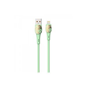 Hızlı Şarj Kablosu 2m Lightning Yeşil Ls832