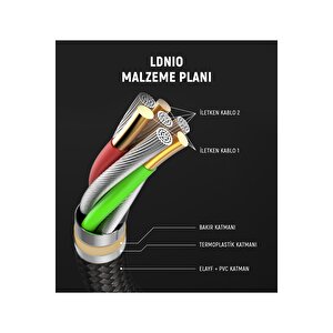 Şarj Ve Veri Aktarım Kablosu 1 Metre Li̇ghtning Kırmızı -ls431