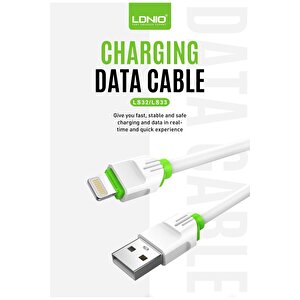 Şarj Ve Veri Aktarım Kablosu 1 Metre Ls32 Lightning