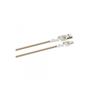 Ldnıo Hızlı Şarj Kablosu Lightning 2m Gold Ls832