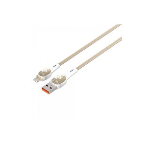 Ldnıo Hızlı Şarj Kablosu Lightning 2m Gold Ls832