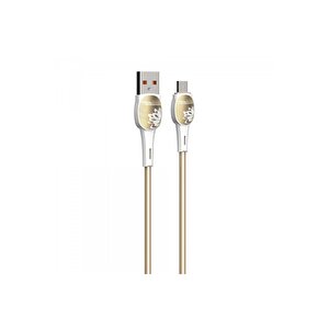 Ldnıo Hızlı Şarj Kablosu Lightning 2m Gold Ls832