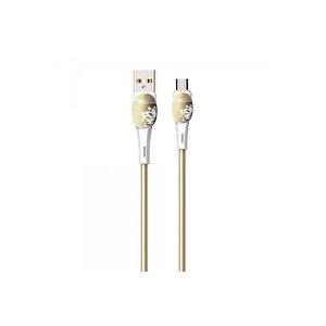 Ldnıo Hızlı Şarj Kablosu Lightning 2m Gold Ls832