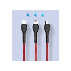 Şarj Ve Veri Aktarım Şarj Kablosu 2 Metre Ls482 Type-c