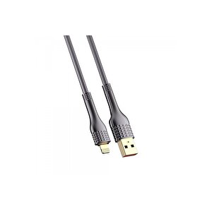 Hızlı Şarj Kablosu 2m Lightning Gri Ls652