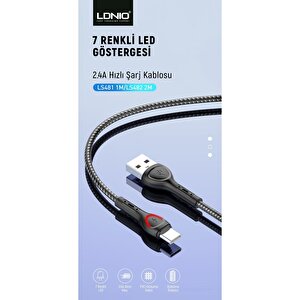 Şarj Ve Veri Aktarım Şarj Kablosu 1 Metre Ls481 Micro
