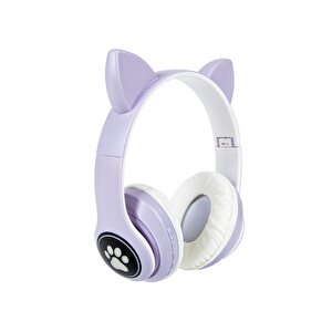 Kafaüstü Çocuk Bluetooth Kulaklik Gm-30 Mor