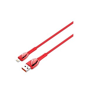 Yüksek Hızlı Şarj Kablosu (2.7a-30w) 1 Metre Lightning (ıphone) Kırmızı