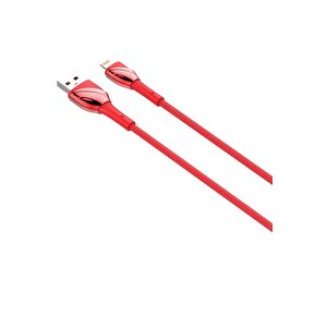 Yüksek Hızlı Şarj Kablosu (2.7a-30w) 1 Metre Lightning (ıphone) Kırmızı