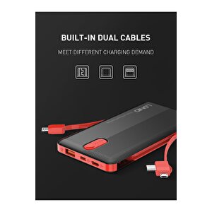 Powerbank 3ın1 Kendinden Kablolu Taşınabilir Şarj Cihazı 10.000 Mah Pl1013