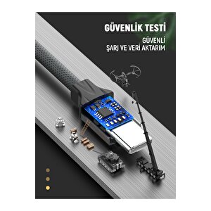 Cep Telefonu Hızlı Şarj Kablosu 1 Metre Type-c-ls441