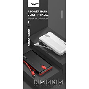 Ldnıo Powerbank 3ın1 Cable 10.000 Mah Pl1013