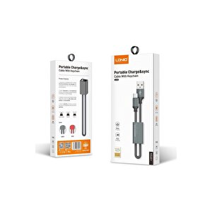 Anahtar Zincirli Usb Veri Kablosu Type-c -lc98 Kırmızı