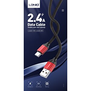 Hızlı Şarj Ve Veri Aktarım Kablosu 2 Metre Ls432