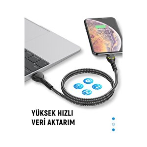 Şarj Ve Veri Aktarım Şarj Kablosu 1 Metre Ls481 Lightning