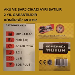 4125 Akülü Kırıcı-delici Li-i̇on Kömürsüz (bataryasız)