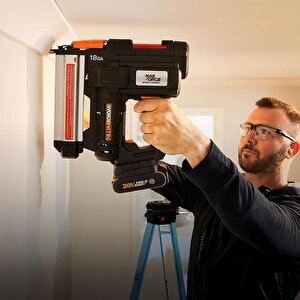 Worx Wx842 20volt/2.0ah Li-ion 15-50mm Profesyonel Şarjlı Çivi Çakma Makinesi + 2700 Adet Yedek Çivi