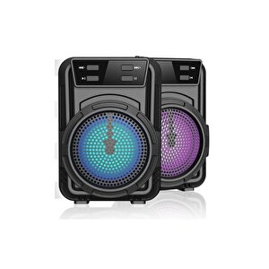 Işıklı Kablosuz Hoparlör Bluetooth Speaker Ses Bombası Mini Led Işıklı Fmradyo/sdkart/usb Grand-1360