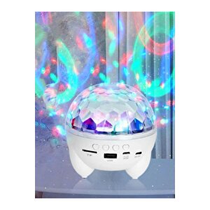 Şarjlı Disko Parti Bluetooth Hoparlör Tavan Yıldız Yansıtmalı Projeksiyon Speaker