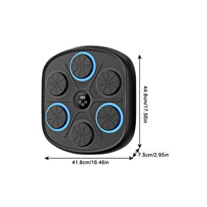 Bluetooth Hoparlör Boks Eğitim Makinesi Rgb Müzikli Genç Yetişkin Boks Egzersizi Eldiven Hediyeli