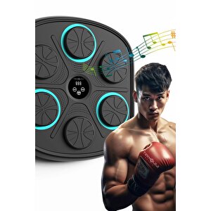 Bluetooth Hoparlör Boks Eğitim Makinesi Rgb Müzikli Genç Yetişkin Boks Egzersizi Eldiven Hediyeli