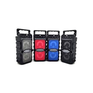 Bluetooth Hoparlör Mikrofonlu Ses Bombası Speaker Müzik Çalar Rgb Işıklı Extra Bass Fm/sd/aux/flaş