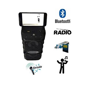 Bluetooth Hoparlör Mikrofonlu Ses Bombası Speaker Müzik Çalar Rgb Işıklı Extra Bass Fm/sd/aux/flaş