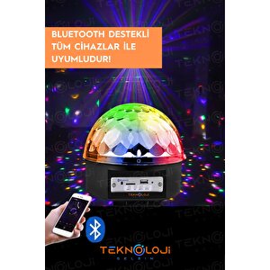 Disko Topu Bluetooth Hoparlör Lazer Küre Işıklı