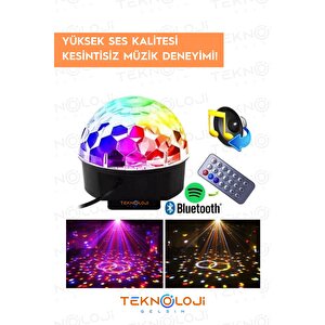 Disko Topu Bluetooth Hoparlör Lazer Küre Işıklı