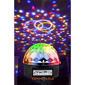 Disko Topu Bluetooth Hoparlör Lazer Küre Işıklı
